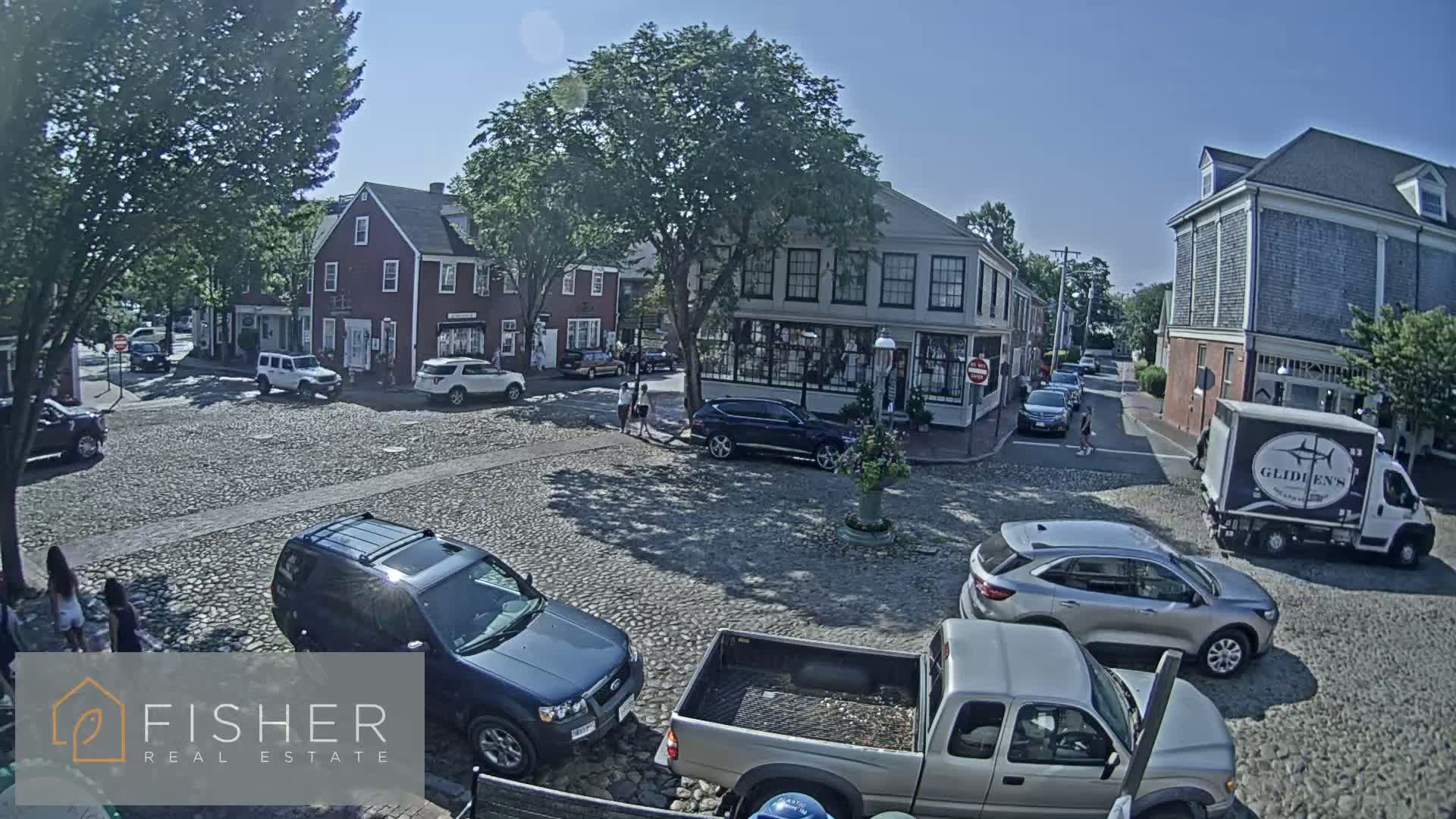 Nantucket Downtown Main Street towards East Live Cam - Nantucket,  Nantucket County, Massachusetts, USA