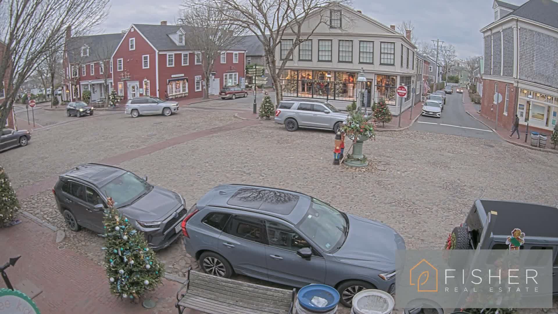 Nantucket Downtown Main Street towards East Live Cam - Nantucket,  Nantucket County, Massachusetts, USA