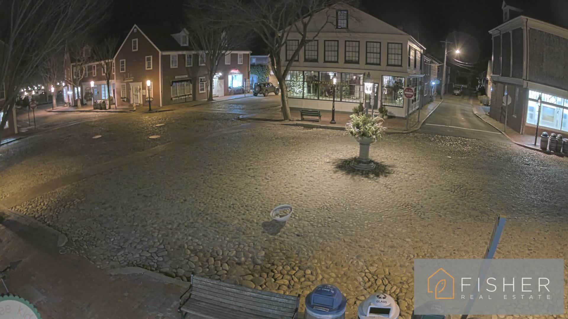 Nantucket Downtown Main Street towards East Live Cam - Nantucket,  Nantucket County, Massachusetts, USA