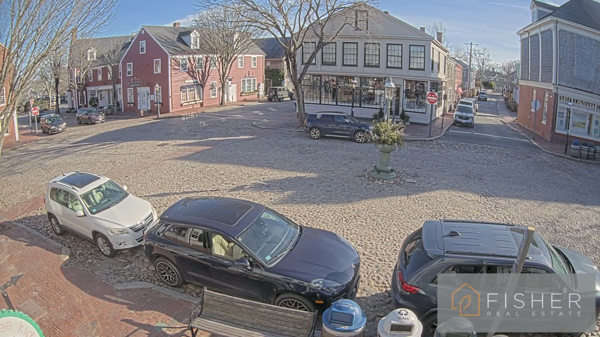 Nantucket Downtown Main Street towards East Live Cam - Nantucket,  Nantucket County, Massachusetts, USA