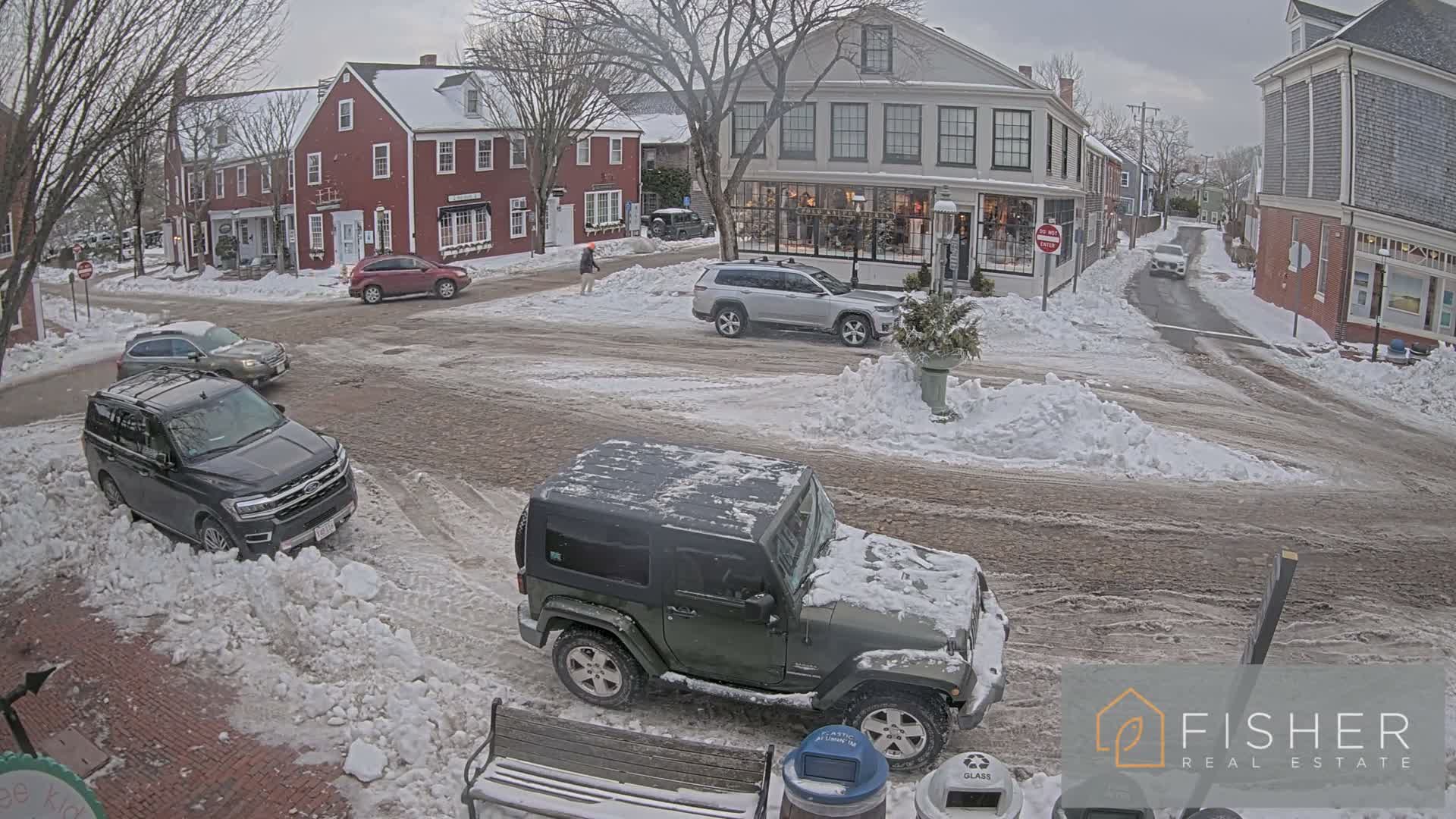 Nantucket Downtown Main Street towards East Live Cam - Nantucket,  Nantucket County, Massachusetts, USA