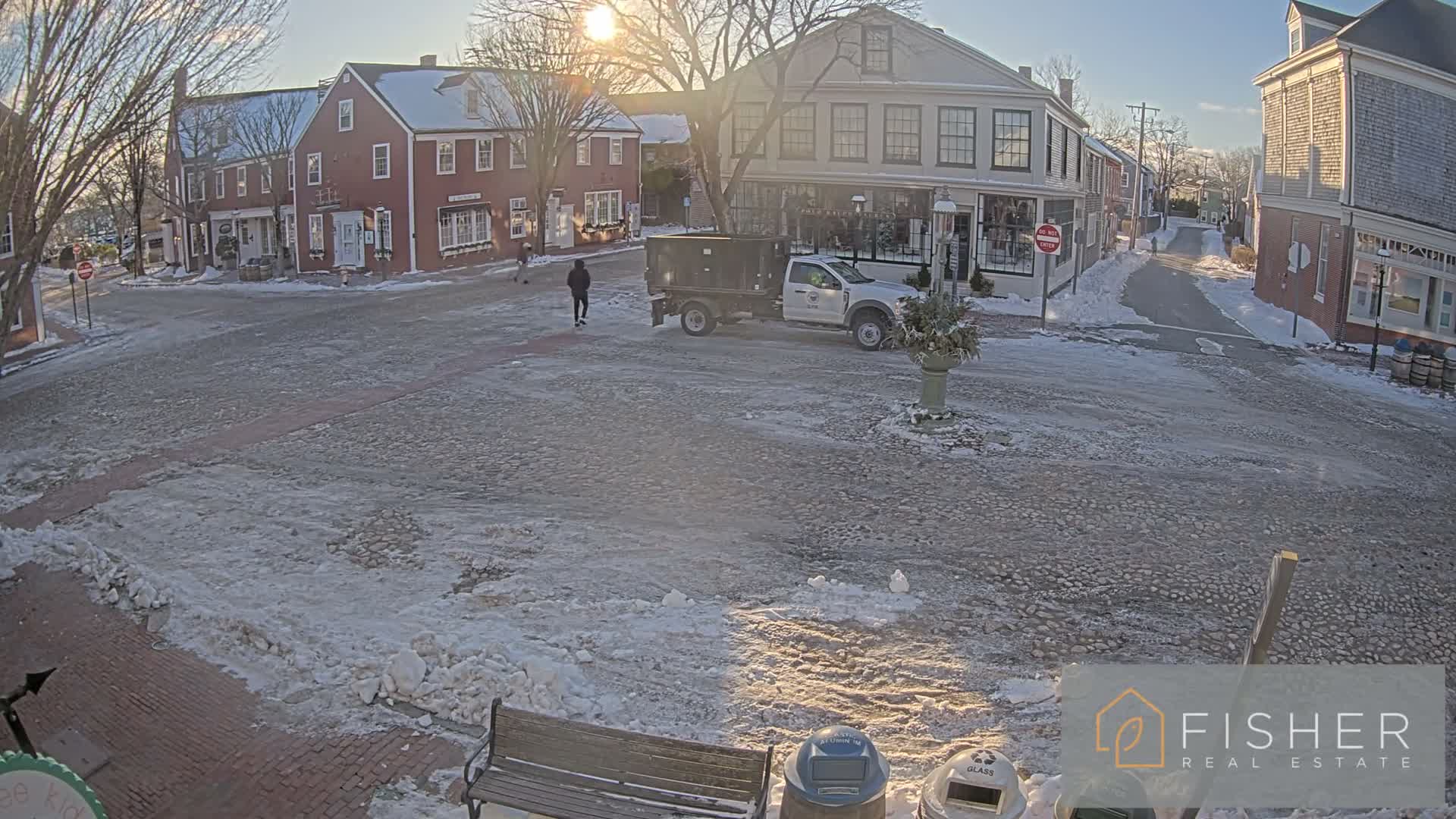 Nantucket Downtown Main Street towards East Live Cam - Nantucket,  Nantucket County, Massachusetts, USA