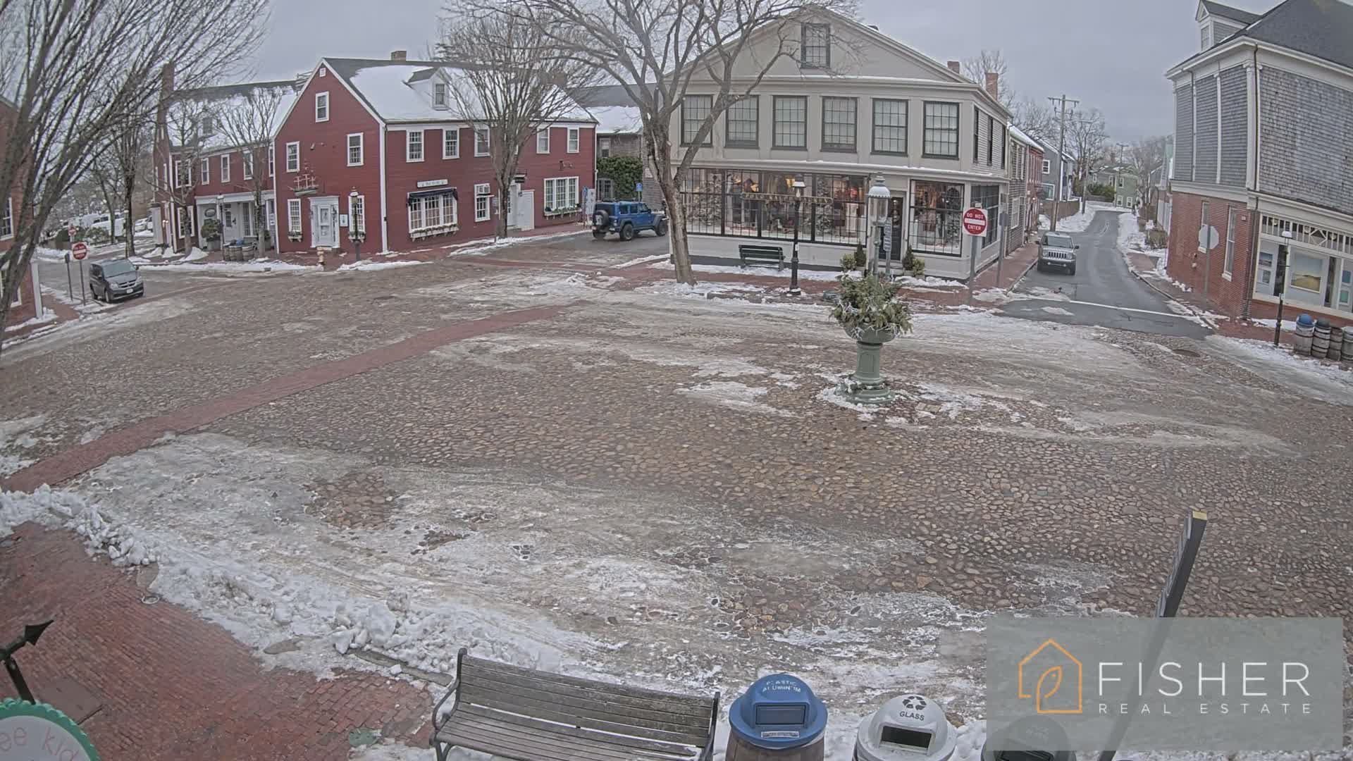 Nantucket Downtown Main Street towards East Live Cam - Nantucket,  Nantucket County, Massachusetts, USA