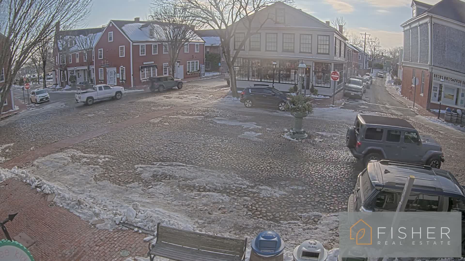 Nantucket Downtown Main Street towards East Live Cam - Nantucket,  Nantucket County, Massachusetts, USA