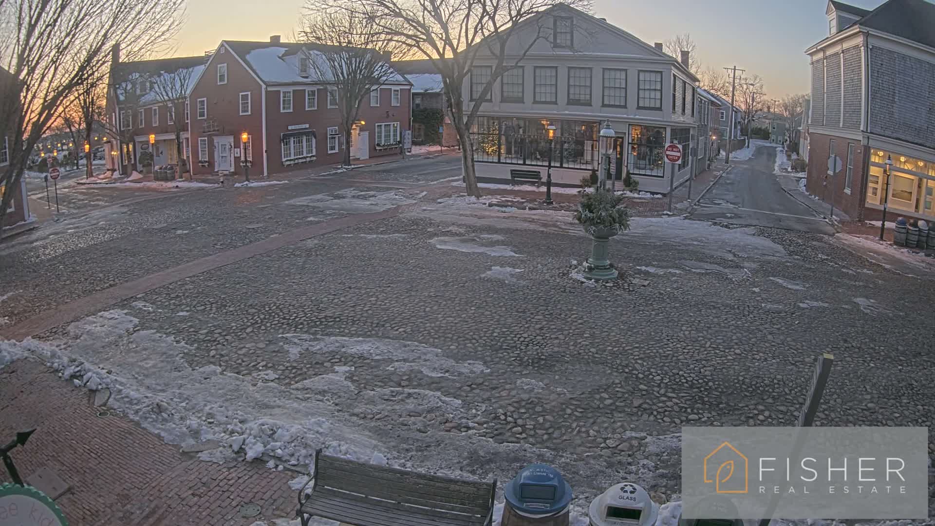 Nantucket Downtown Main Street towards East Live Cam - Nantucket,  Nantucket County, Massachusetts, USA
