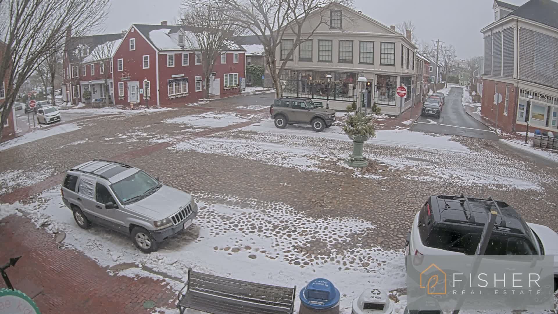 Nantucket Downtown Main Street towards East Live Cam - Nantucket,  Nantucket County, Massachusetts, USA