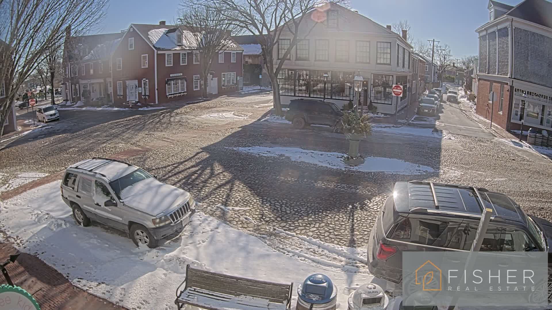 Nantucket Downtown Main Street towards East Live Cam - Nantucket,  Nantucket County, Massachusetts, USA