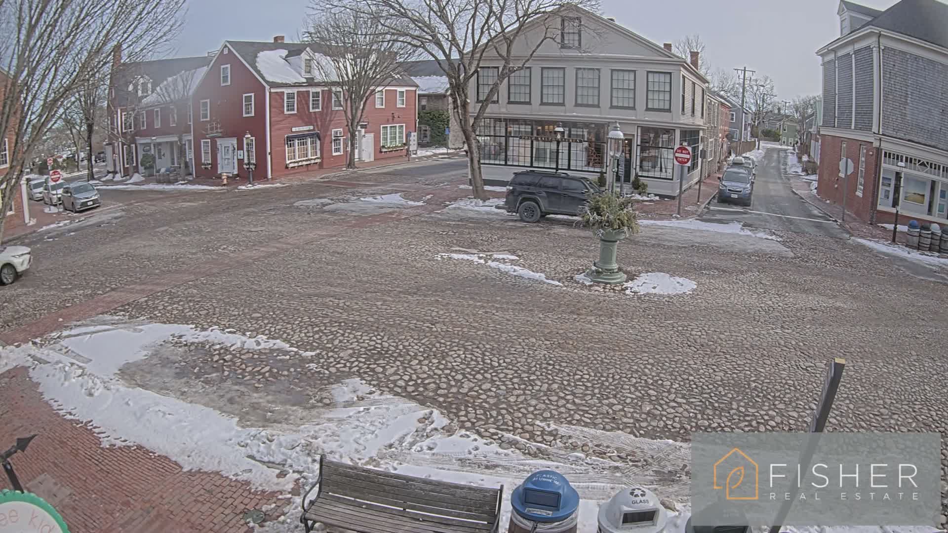Nantucket Downtown Main Street towards East Live Cam - Nantucket,  Nantucket County, Massachusetts, USA