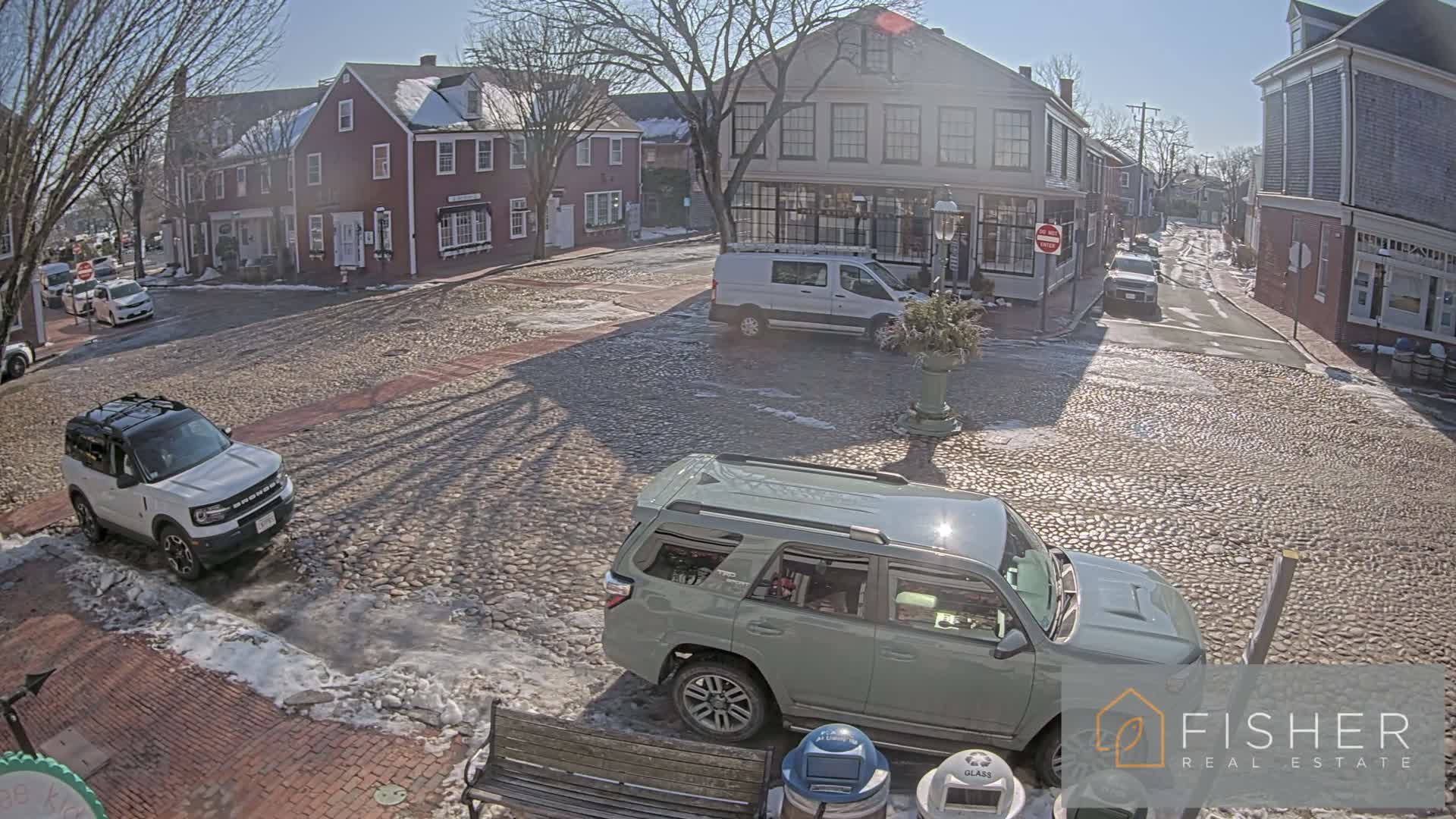Nantucket Downtown Main Street towards East Live Cam - Nantucket,  Nantucket County, Massachusetts, USA