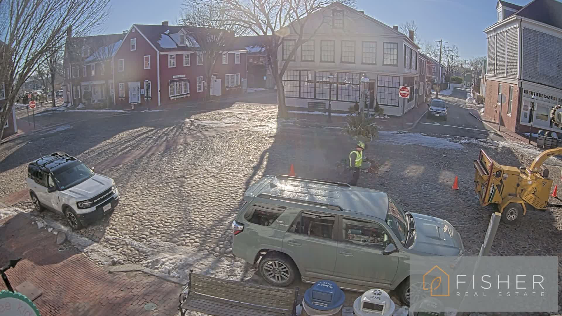 Nantucket Downtown Main Street towards East Live Cam - Nantucket,  Nantucket County, Massachusetts, USA
