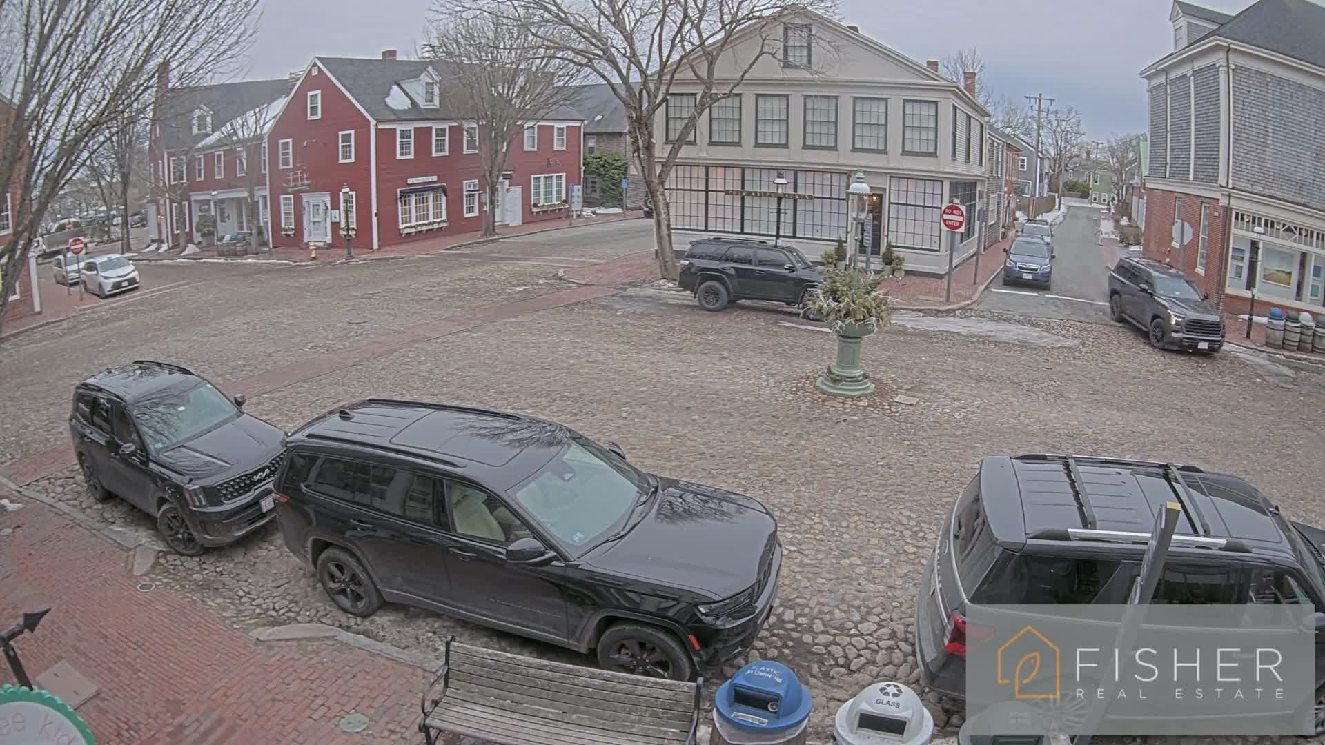 Nantucket Downtown Main Street towards East Live Cam - Nantucket,  Nantucket County, Massachusetts, USA