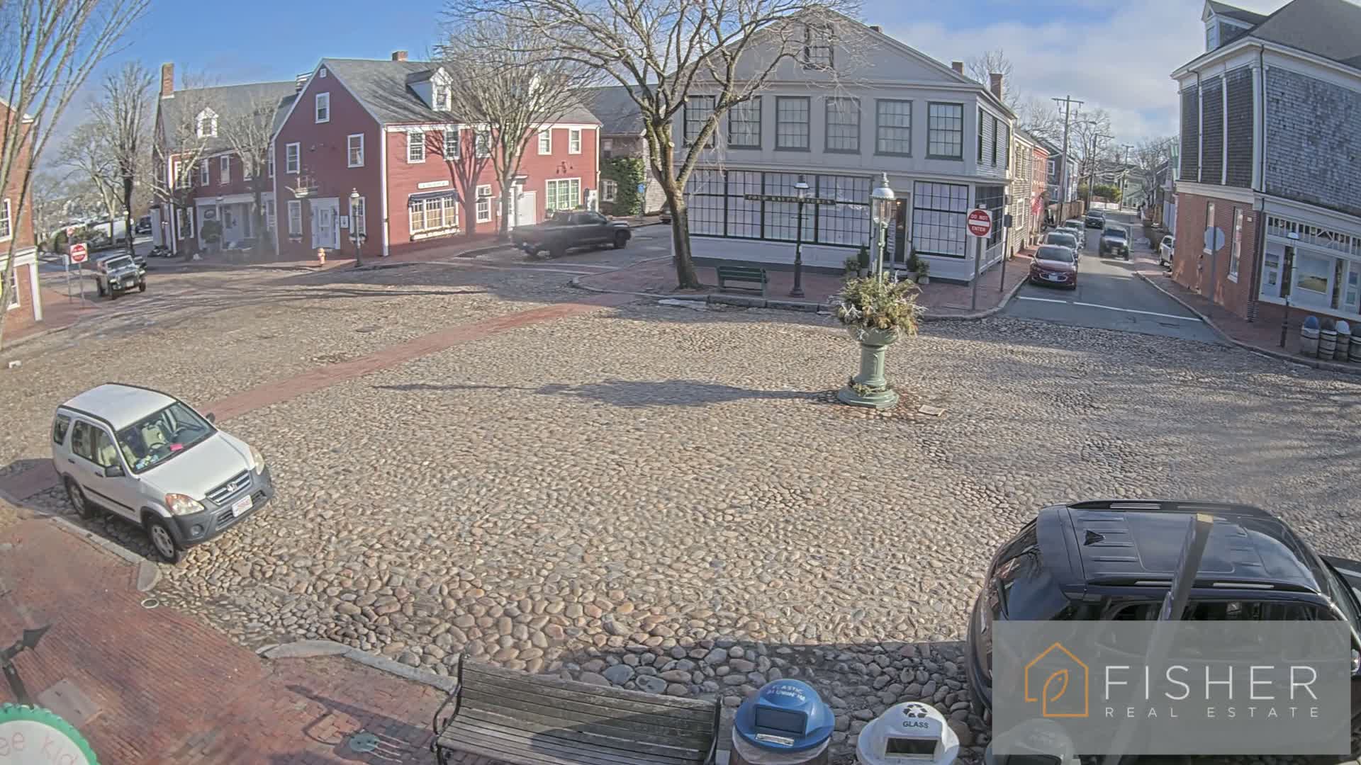 Nantucket Downtown Main Street towards East Live Cam - Nantucket,  Nantucket County, Massachusetts, USA