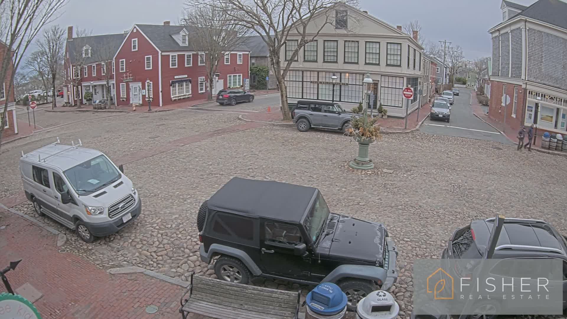 Nantucket Downtown Main Street towards East Live Cam - Nantucket,  Nantucket County, Massachusetts, USA