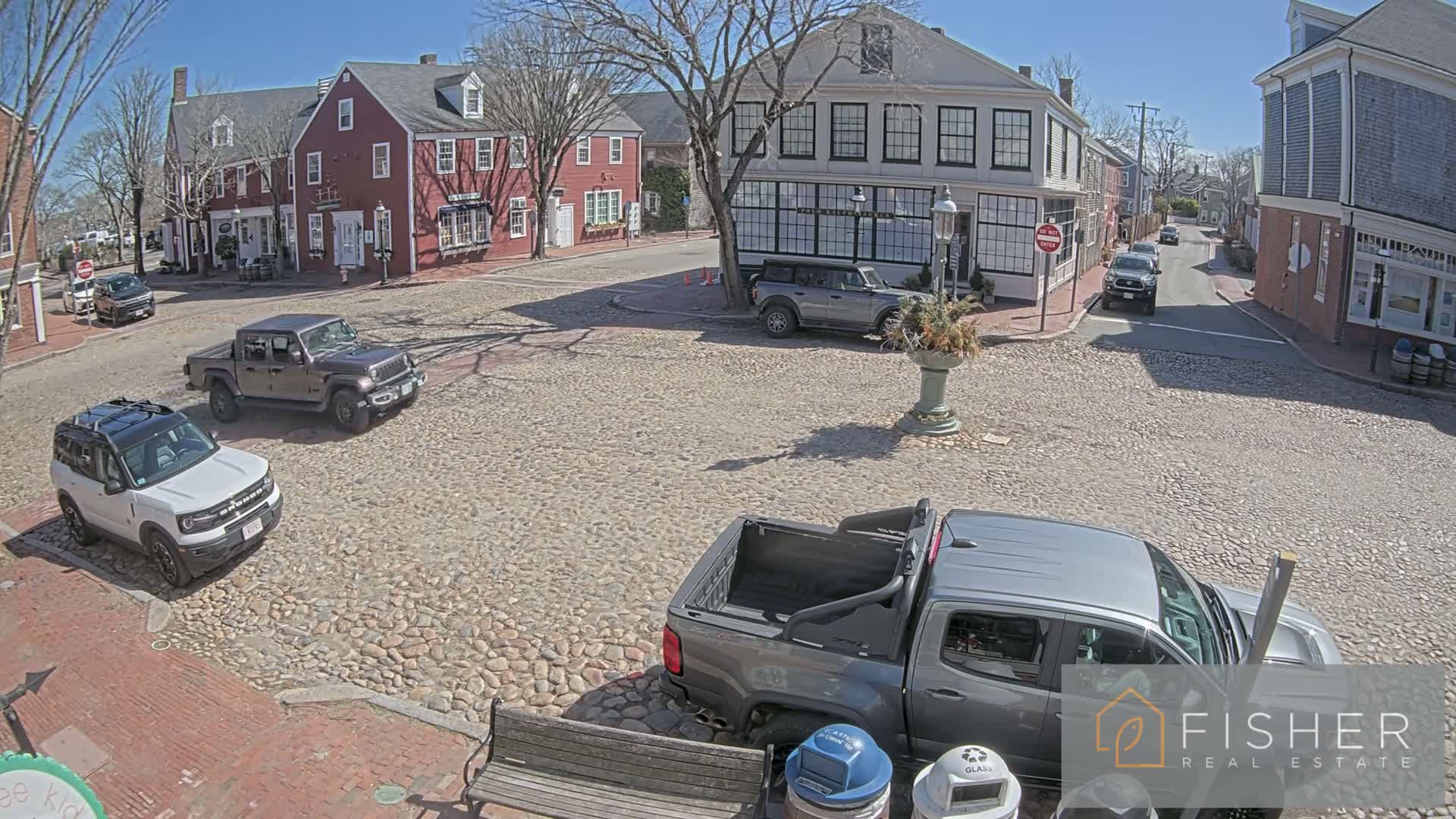 Nantucket Downtown Main Street towards East Live Cam - Nantucket,  Nantucket County, Massachusetts, USA