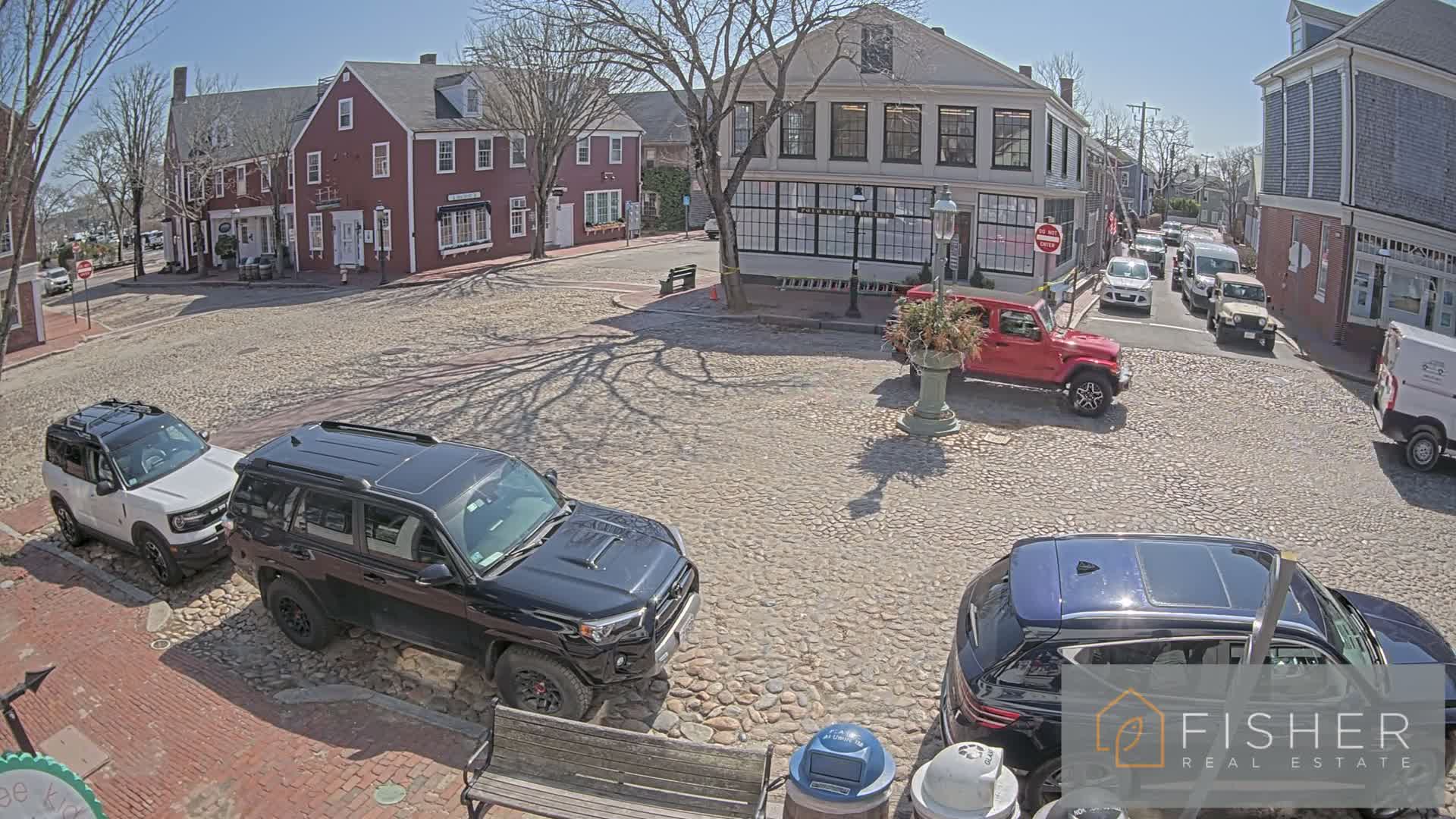 Nantucket Downtown Main Street towards East Live Cam - Nantucket,  Nantucket County, Massachusetts, USA
