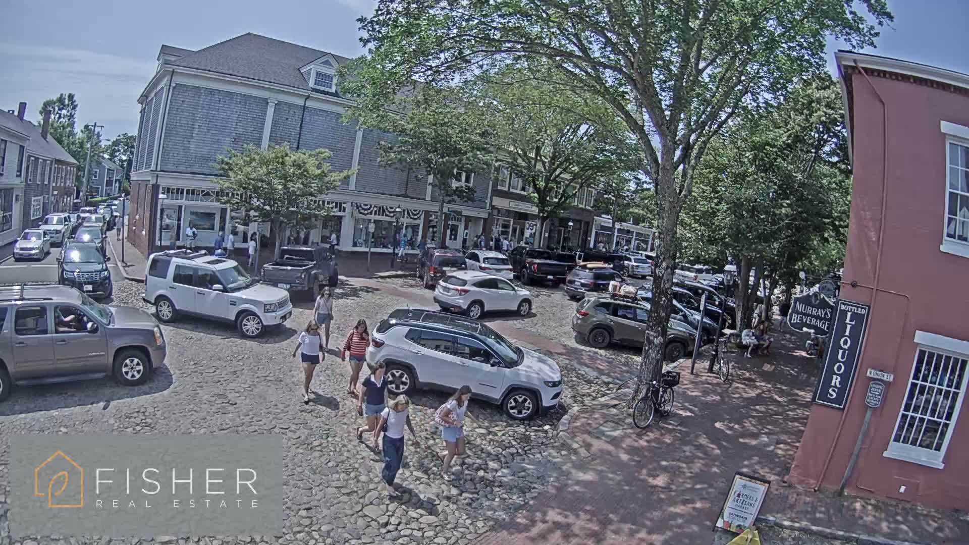 Nantucket Downtown Main Street towards South Live Cam - Nantucket,  Nantucket County, Massachusetts, USA