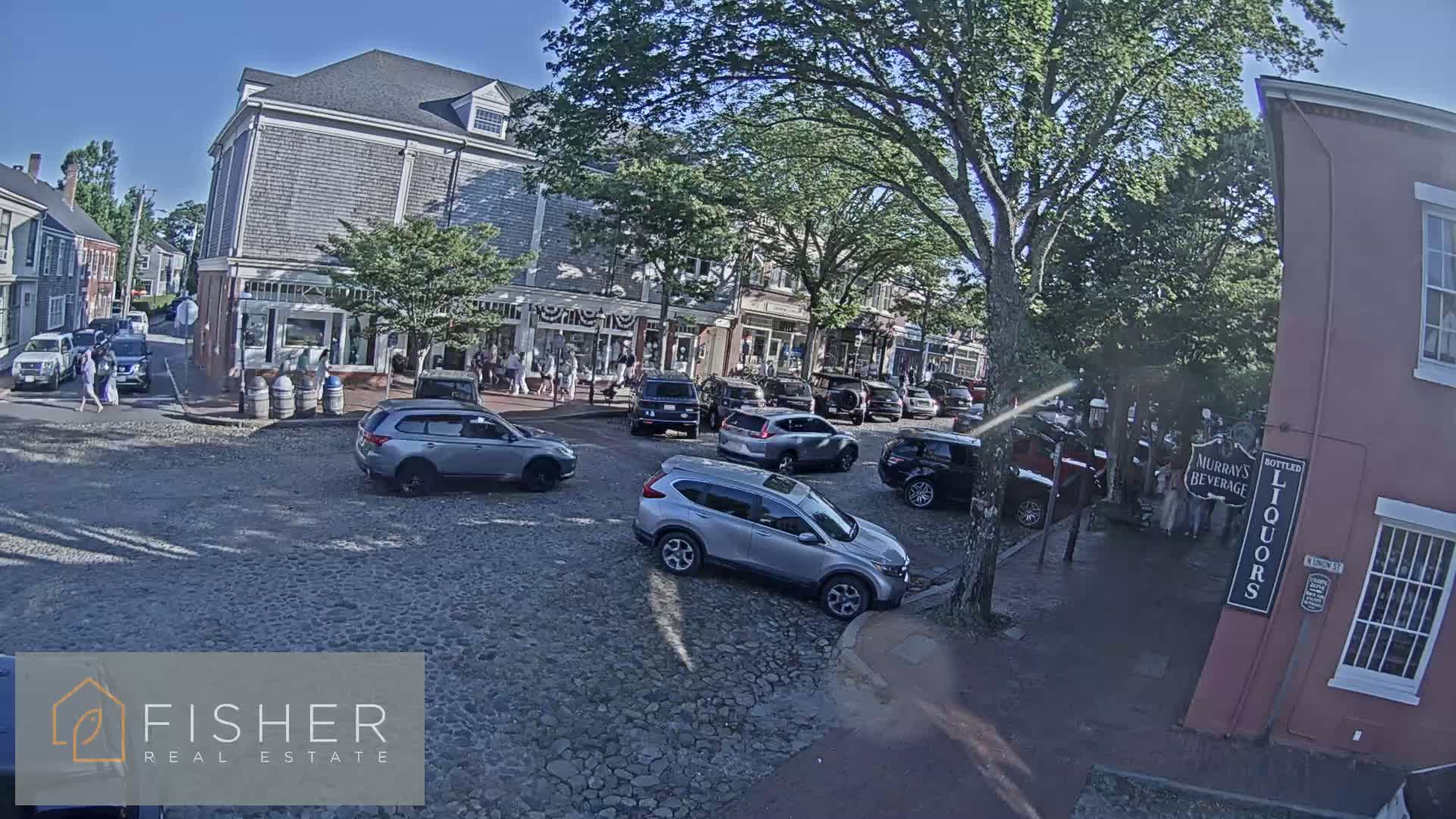 Nantucket Downtown Main Street towards South Live Cam - Nantucket,  Nantucket County, Massachusetts, USA