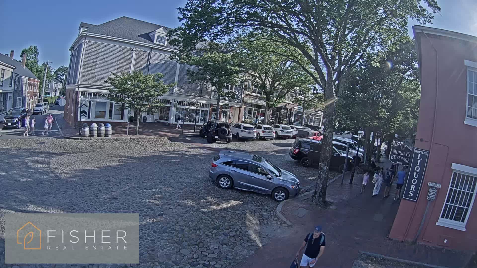 Nantucket Downtown Main Street towards South Live Cam - Nantucket,  Nantucket County, Massachusetts, USA