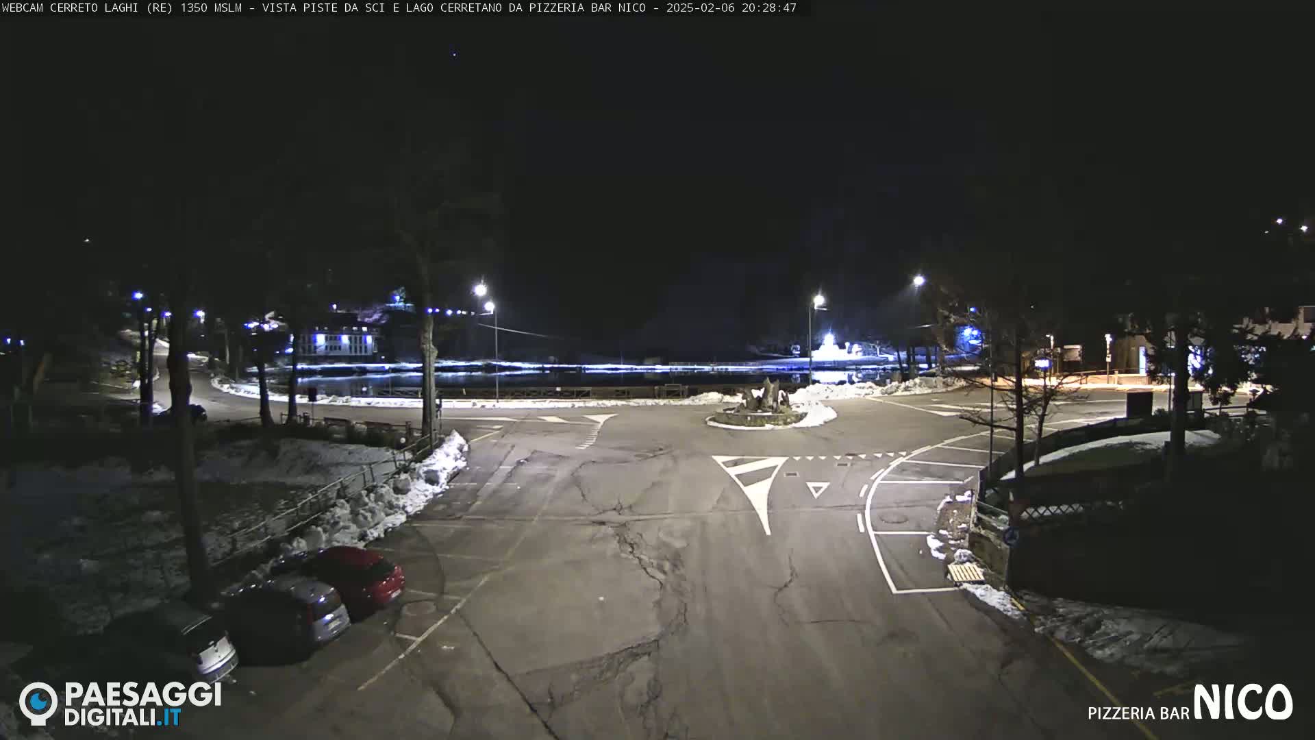  Cerreto Laghi Lake Ski Slopes & Lake's Square Live Cam  - Reggio Emilia, Emilia-Romagna, Italy