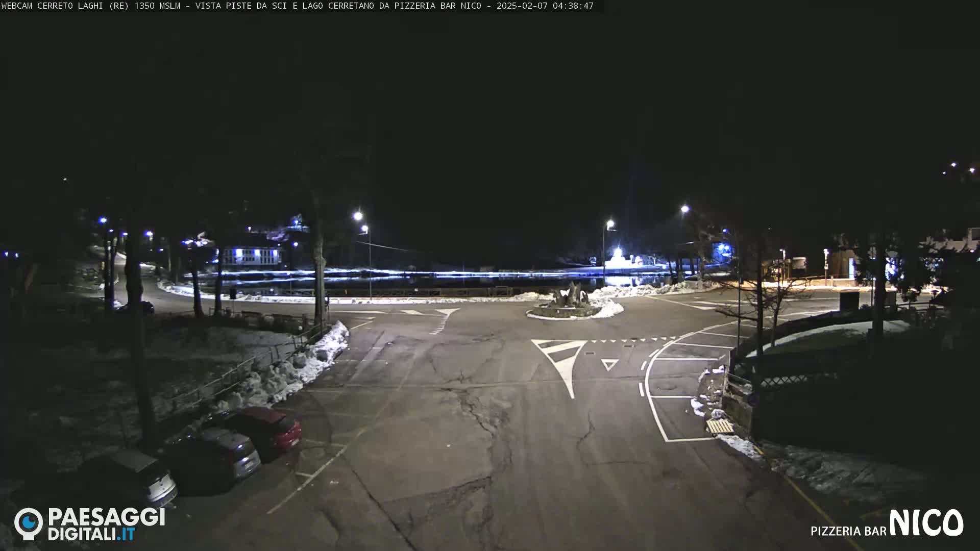  Cerreto Laghi Lake Ski Slopes & Lake's Square Live Cam  - Reggio Emilia, Emilia-Romagna, Italy