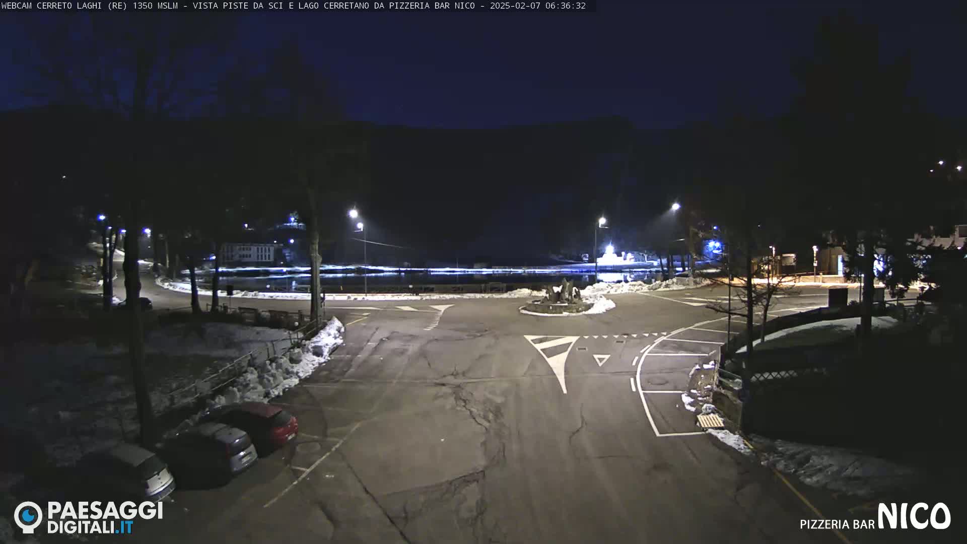  Cerreto Laghi Lake Ski Slopes & Lake's Square Live Cam  - Reggio Emilia, Emilia-Romagna, Italy