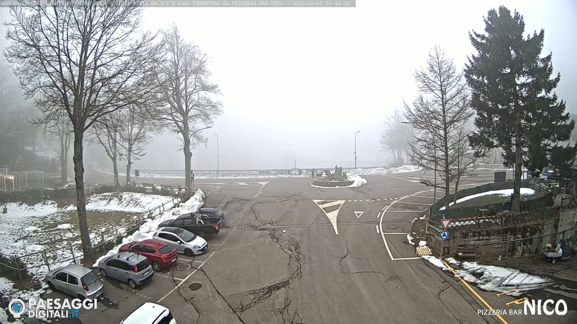  Cerreto Laghi Lake Ski Slopes & Lake's Square Live Cam  - Reggio Emilia, Emilia-Romagna, Italy