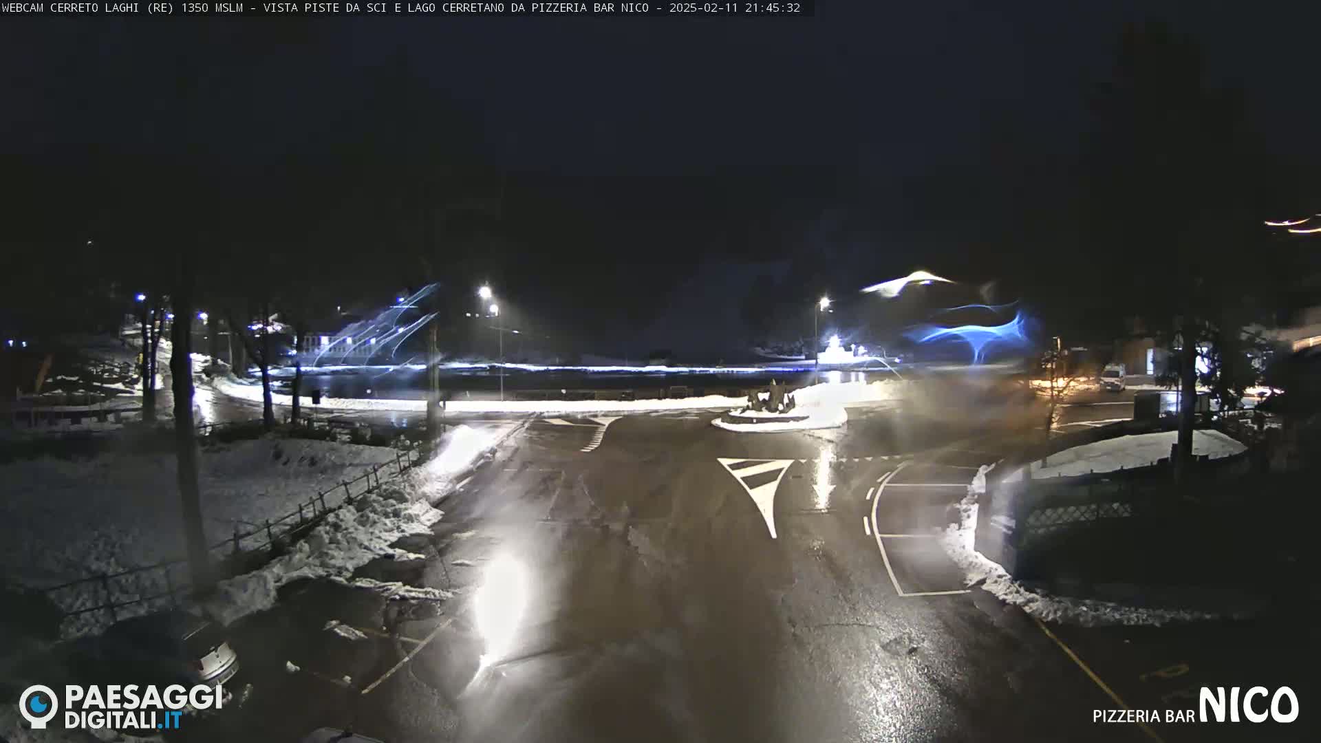  Cerreto Laghi Lake Ski Slopes & Lake's Square Live Cam  - Reggio Emilia, Emilia-Romagna, Italy