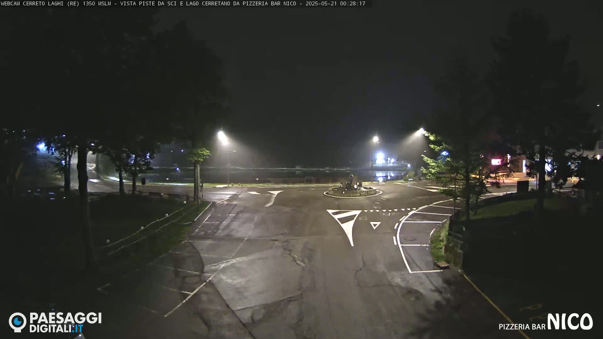  Cerreto Laghi Lake Ski Slopes & Lake's Square Live Cam  - Reggio Emilia, Emilia-Romagna, Italy