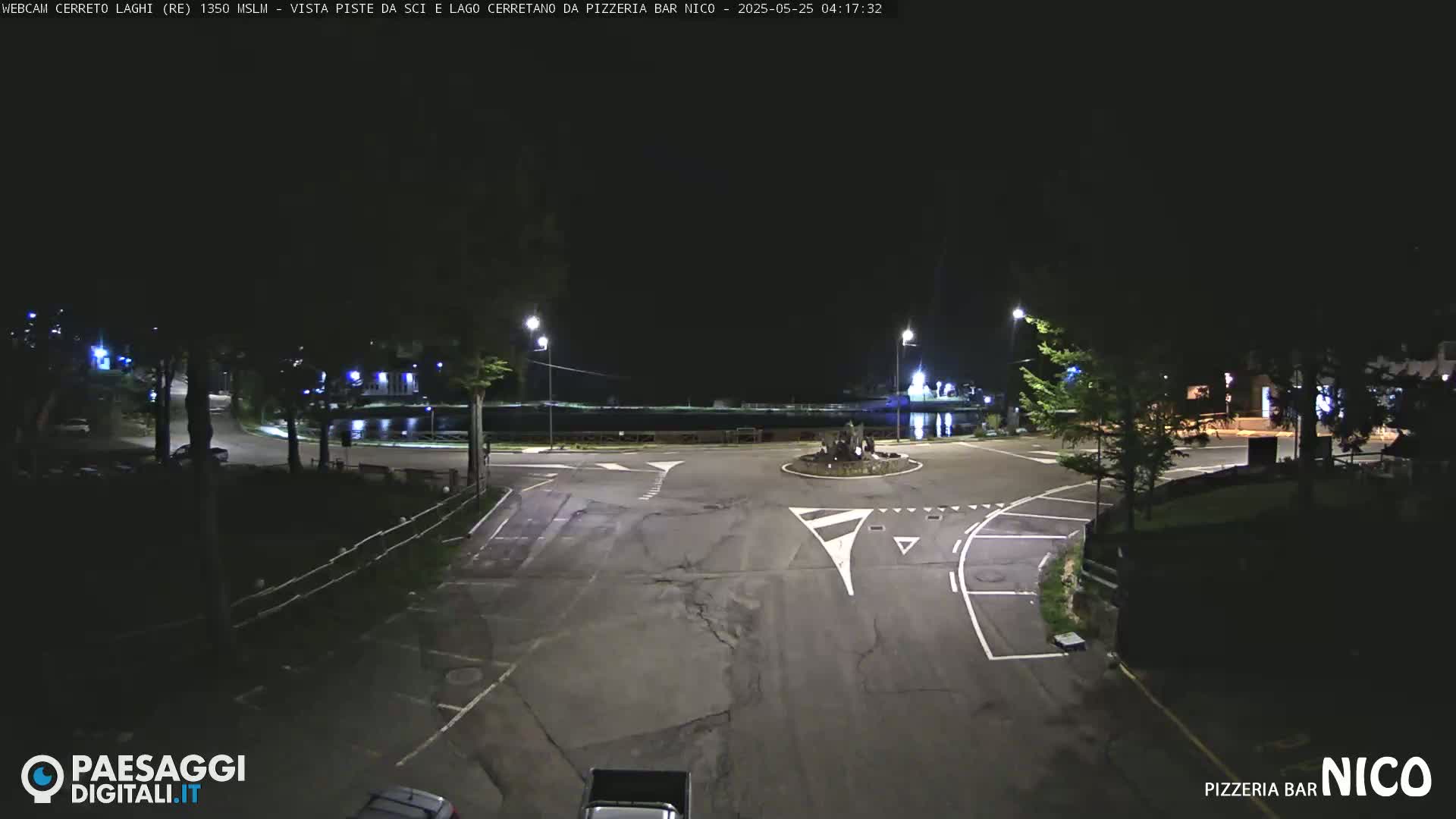  Cerreto Laghi Lake Ski Slopes & Lake's Square Live Cam  - Reggio Emilia, Emilia-Romagna, Italy