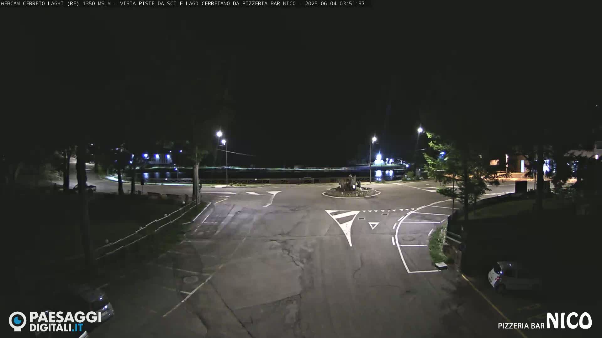  Cerreto Laghi Lake Ski Slopes & Lake's Square Live Cam  - Reggio Emilia, Emilia-Romagna, Italy
