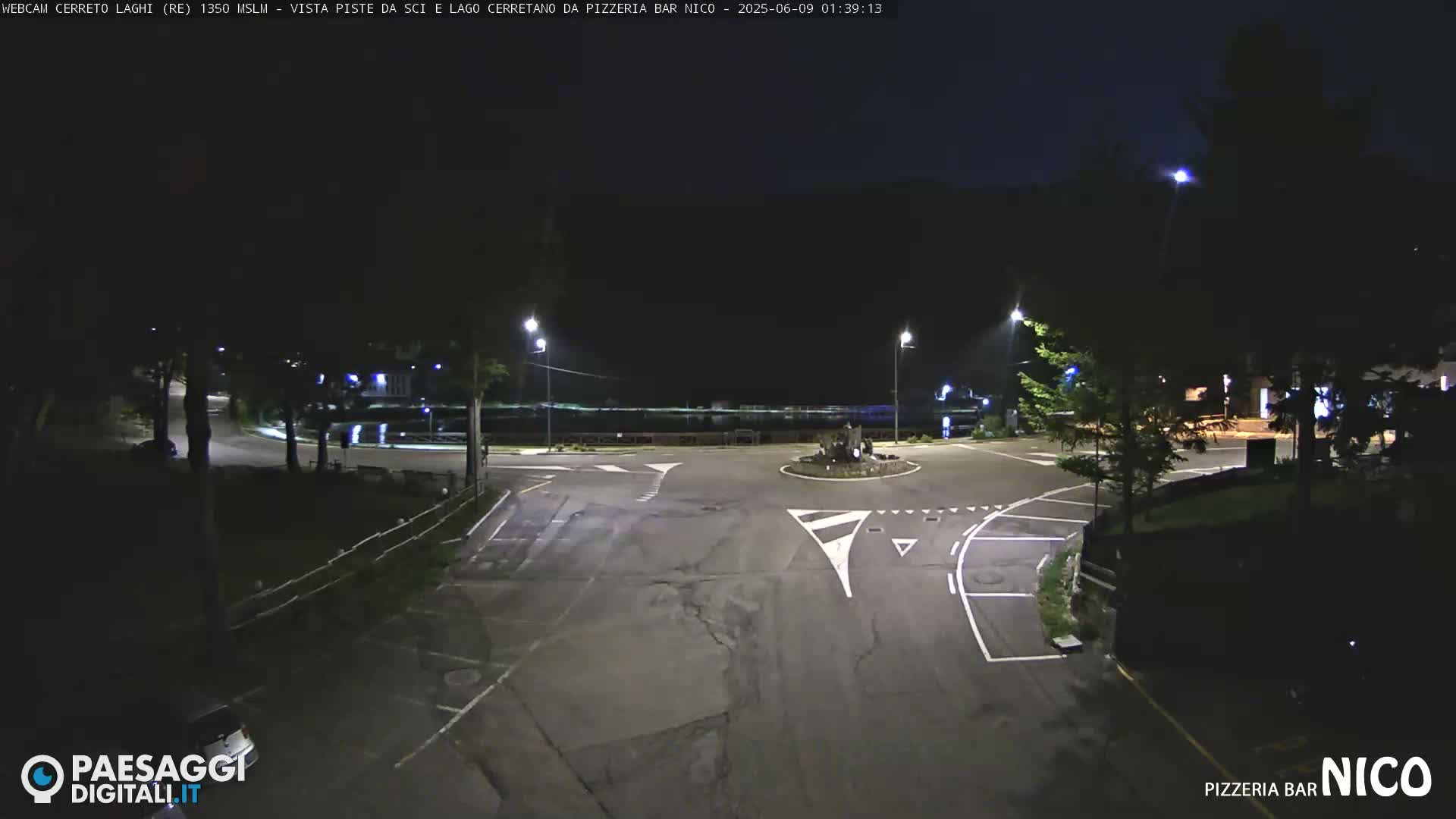  Cerreto Laghi Lake Ski Slopes & Lake's Square Live Cam  - Reggio Emilia, Emilia-Romagna, Italy