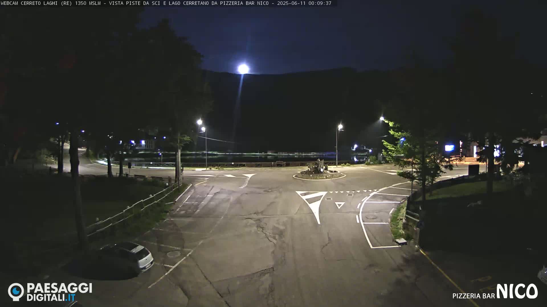  Cerreto Laghi Lake Ski Slopes & Lake's Square Live Cam  - Reggio Emilia, Emilia-Romagna, Italy