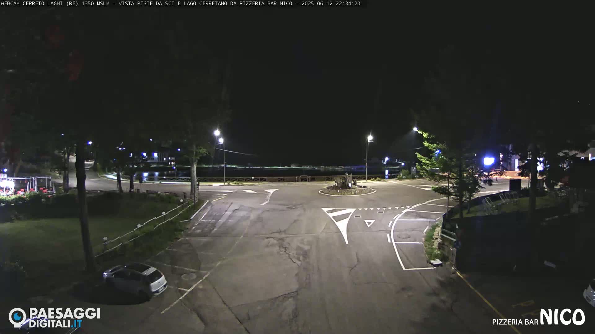  Cerreto Laghi Lake Ski Slopes & Lake's Square Live Cam  - Reggio Emilia, Emilia-Romagna, Italy