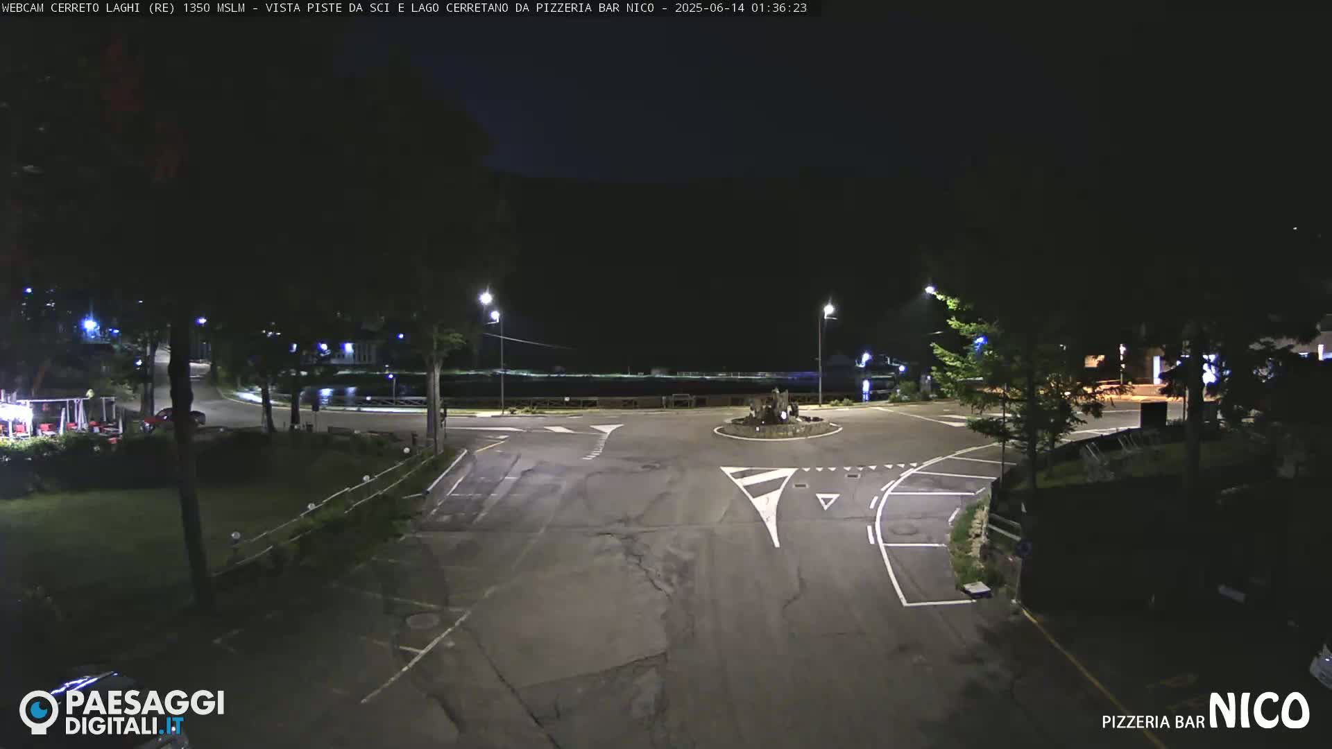  Cerreto Laghi Lake Ski Slopes & Lake's Square Live Cam  - Reggio Emilia, Emilia-Romagna, Italy