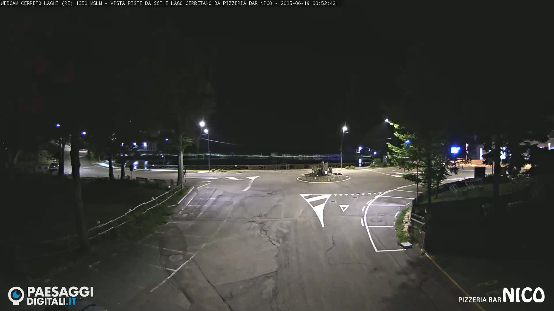 Cerreto Laghi Lake Ski Slopes & Lake's Square Live Cam  - Reggio Emilia, Emilia-Romagna, Italy