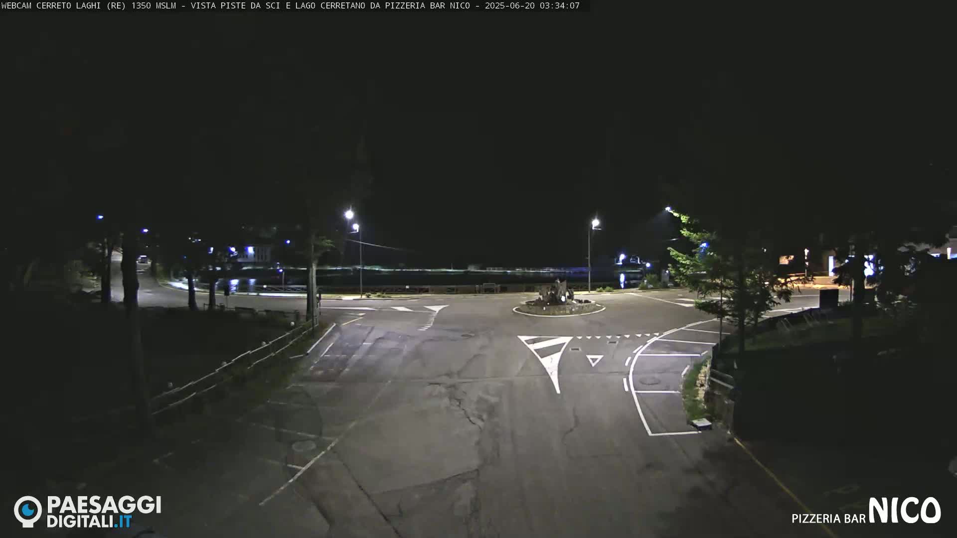 Cerreto Laghi Lake Ski Slopes & Lake's Square Live Cam  - Reggio Emilia, Emilia-Romagna, Italy