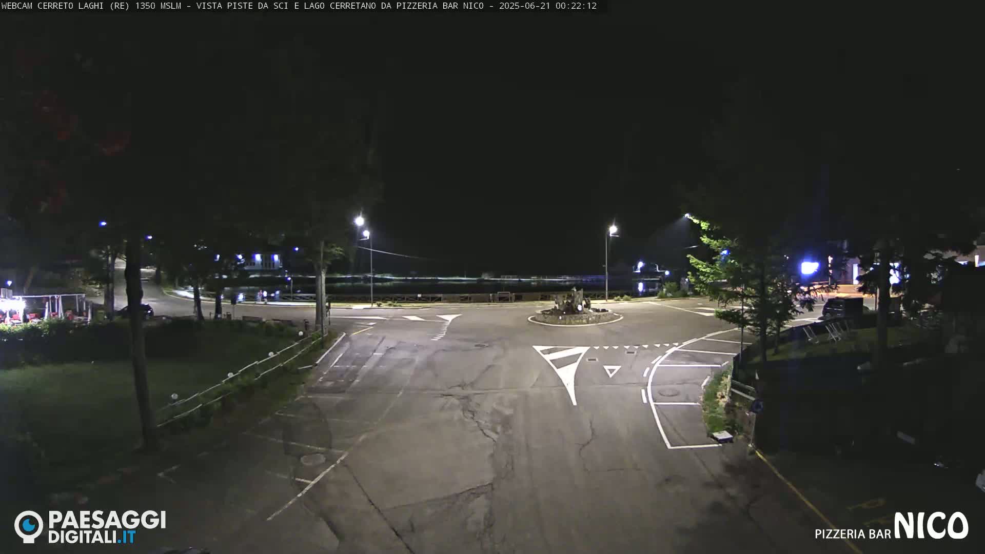 Cerreto Laghi Lake Ski Slopes & Lake's Square Live Cam  - Reggio Emilia, Emilia-Romagna, Italy