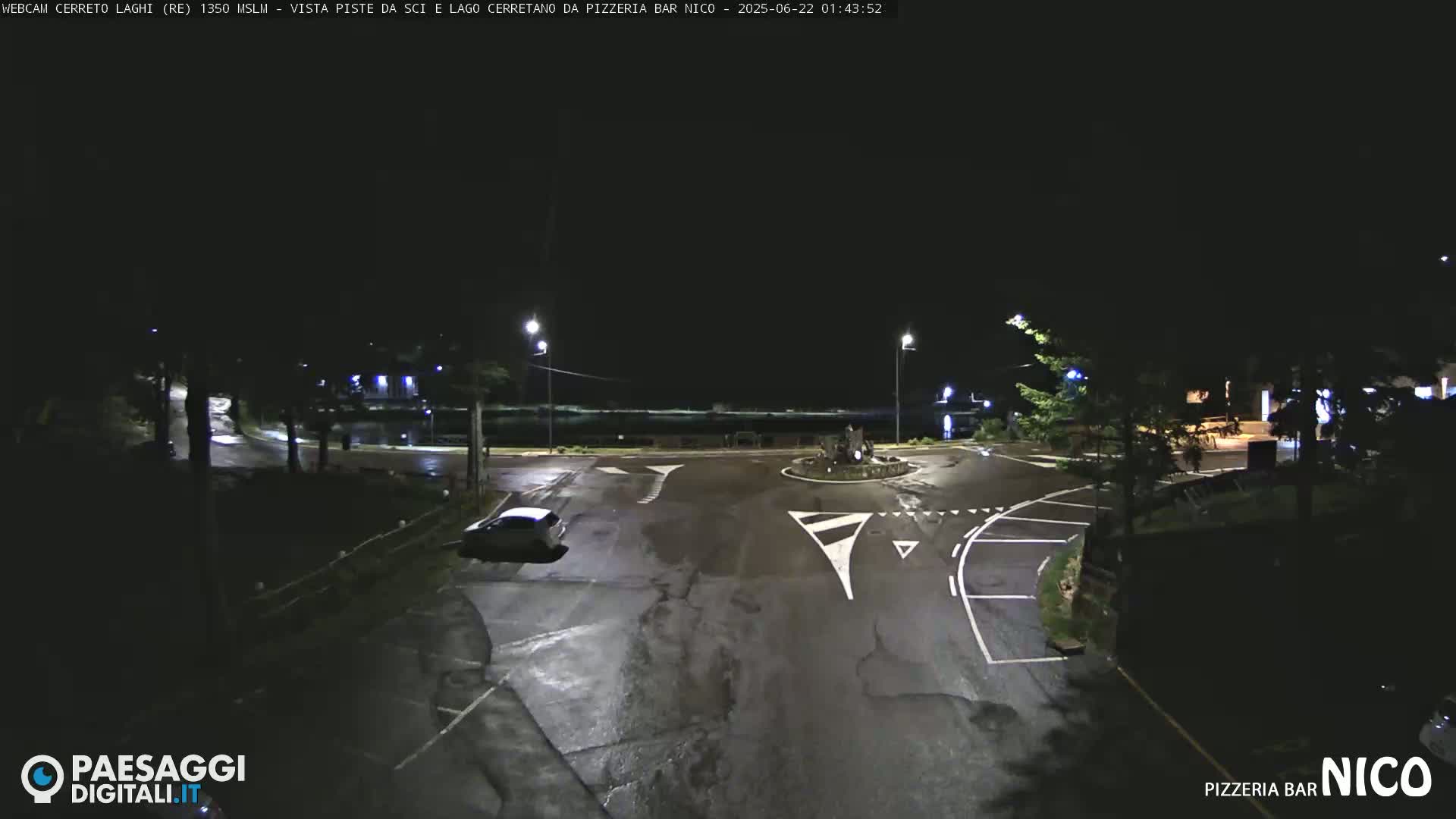 Cerreto Laghi Lake Ski Slopes & Lake's Square Live Cam  - Reggio Emilia, Emilia-Romagna, Italy