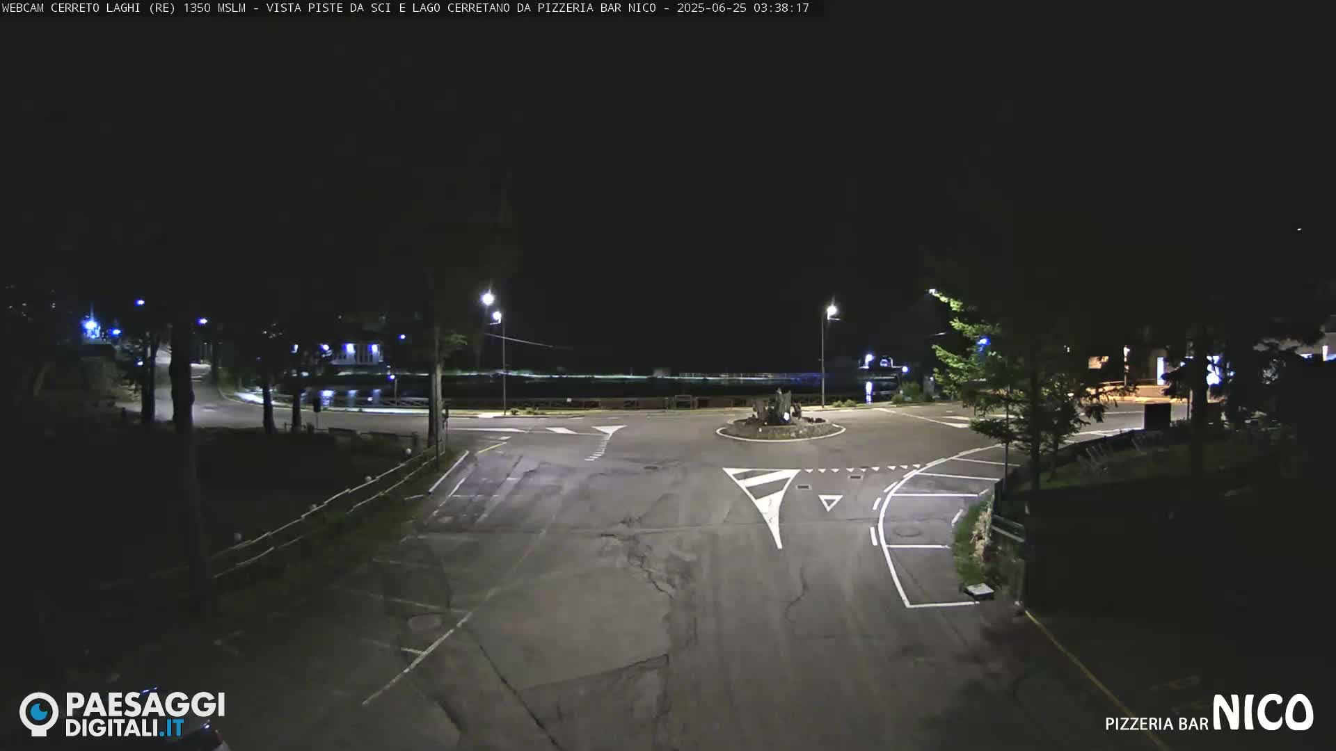 Cerreto Laghi Lake Ski Slopes & Lake's Square Live Cam  - Reggio Emilia, Emilia-Romagna, Italy