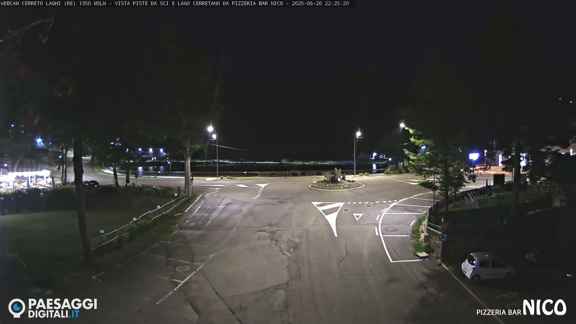Cerreto Laghi Lake Ski Slopes & Lake's Square Live Cam  - Reggio Emilia, Emilia-Romagna, Italy