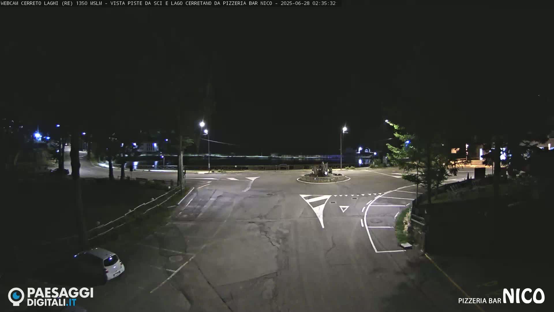 Cerreto Laghi Lake Ski Slopes & Lake's Square Live Cam  - Reggio Emilia, Emilia-Romagna, Italy