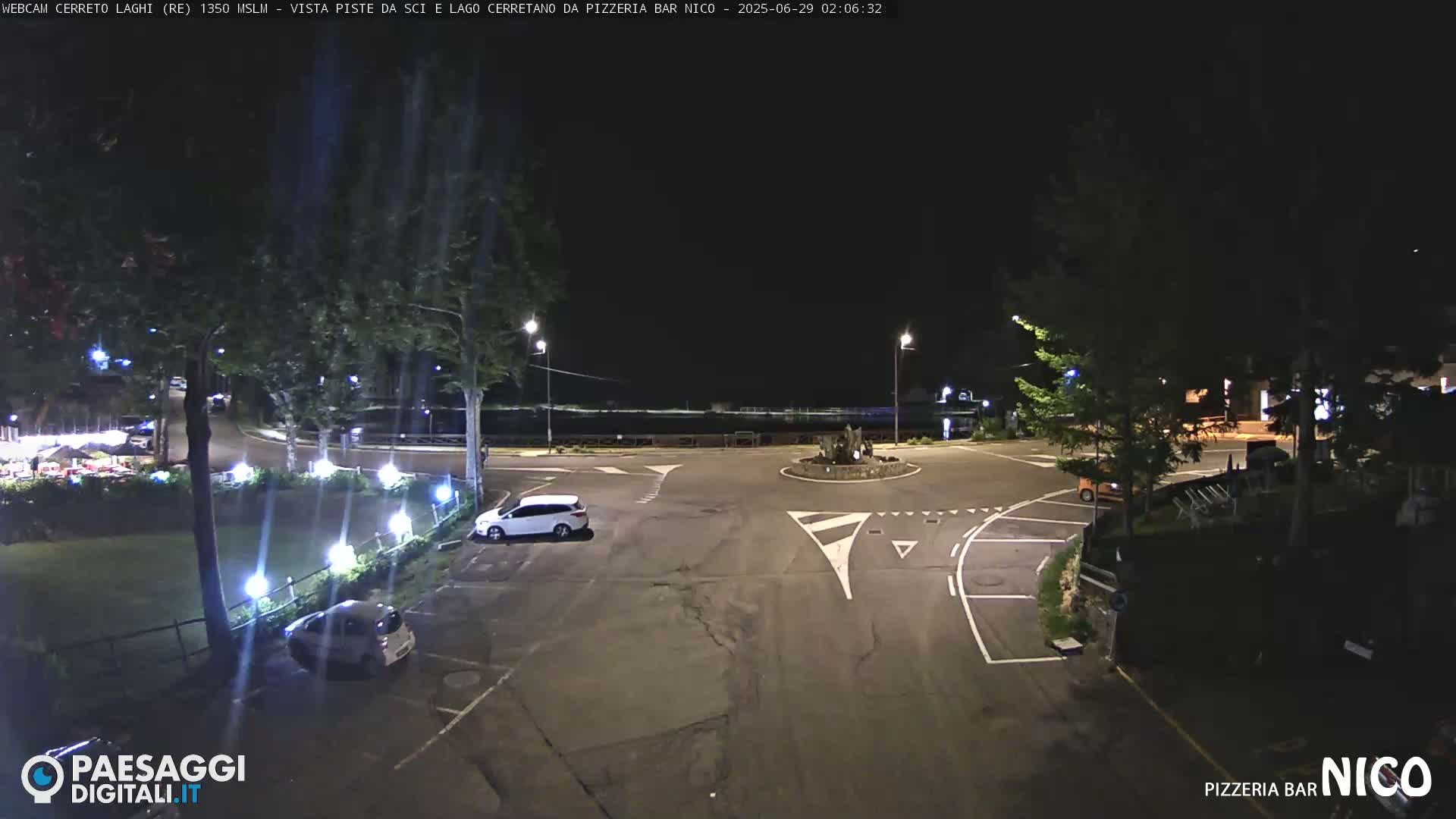 Cerreto Laghi Lake Ski Slopes & Lake's Square Live Cam  - Reggio Emilia, Emilia-Romagna, Italy
