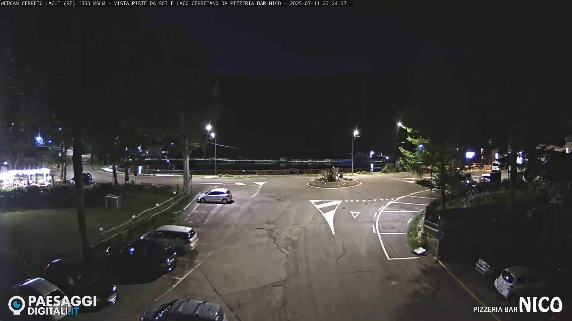 Cerreto Laghi Lake Ski Slopes & Lake's Square Live Cam  - Reggio Emilia, Emilia-Romagna, Italy