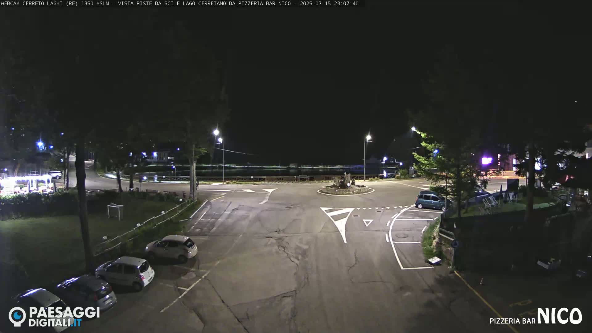 Cerreto Laghi Lake Ski Slopes & Lake's Square Live Cam  - Reggio Emilia, Emilia-Romagna, Italy