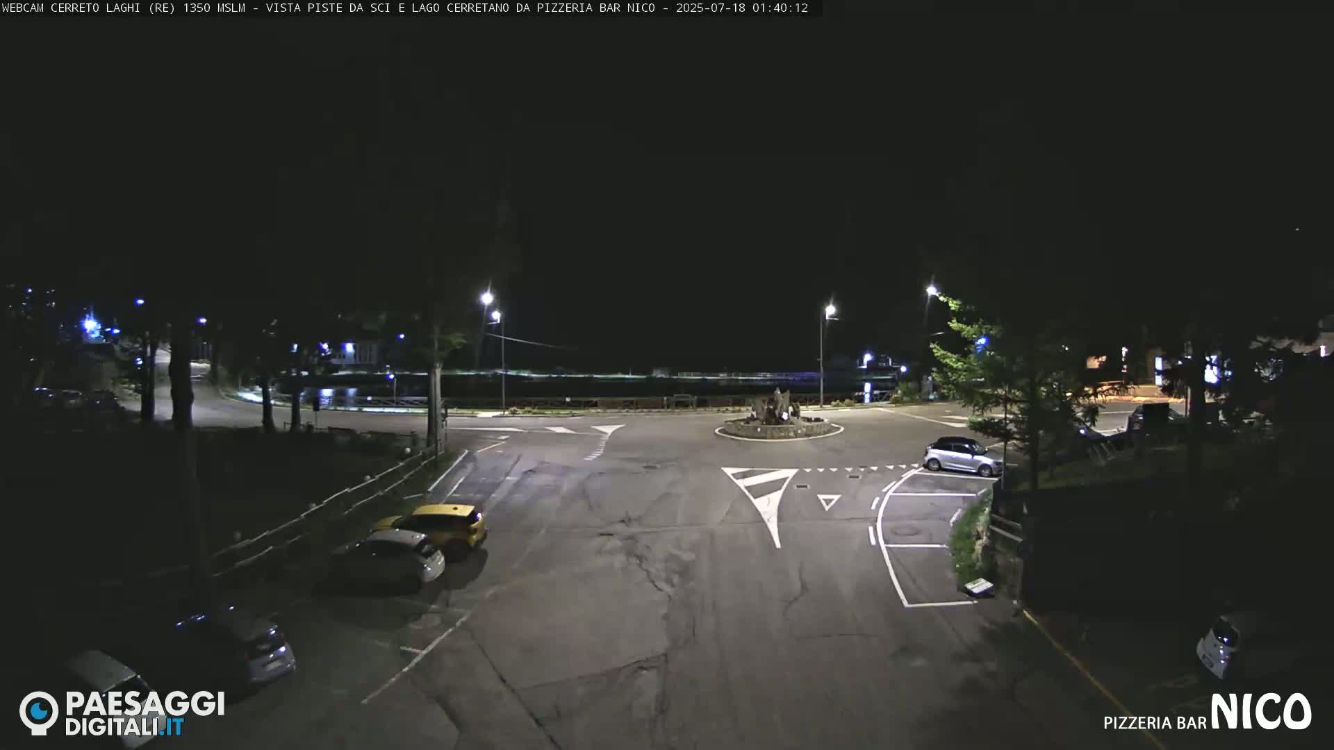 Cerreto Laghi Lake Ski Slopes & Lake's Square Live Cam  - Reggio Emilia, Emilia-Romagna, Italy