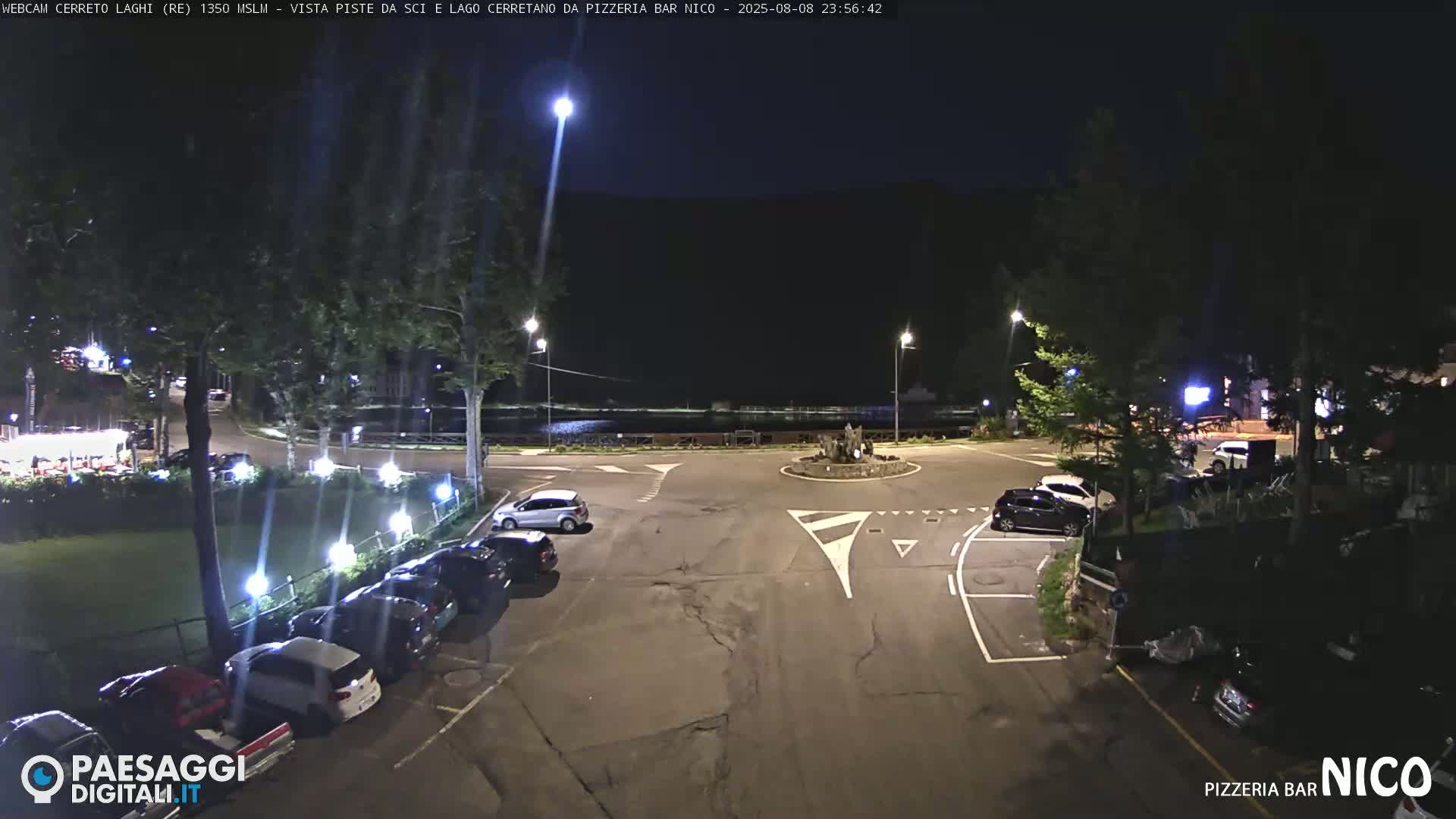Cerreto Laghi Lake Ski Slopes & Lake's Square Live Cam  - Reggio Emilia, Emilia-Romagna, Italy