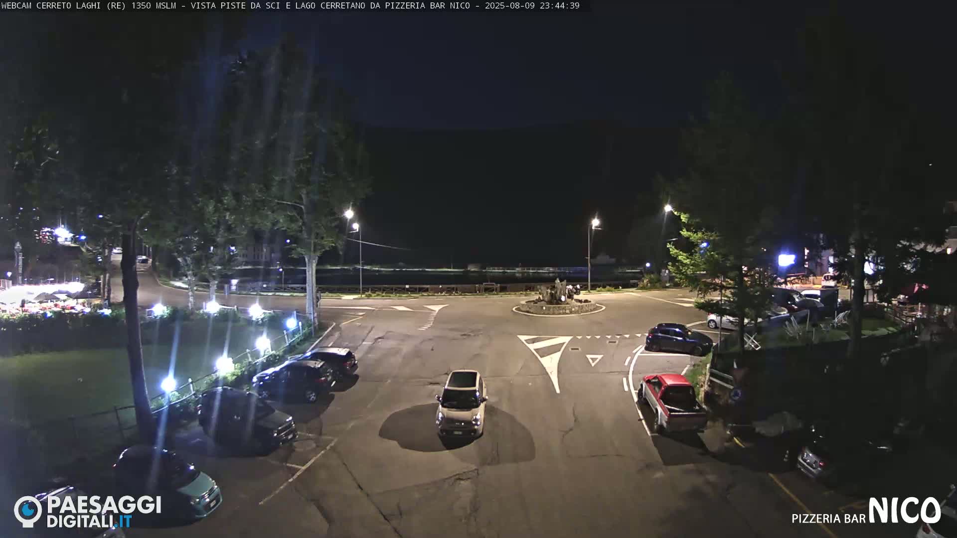 Cerreto Laghi Lake Ski Slopes & Lake's Square Live Cam  - Reggio Emilia, Emilia-Romagna, Italy