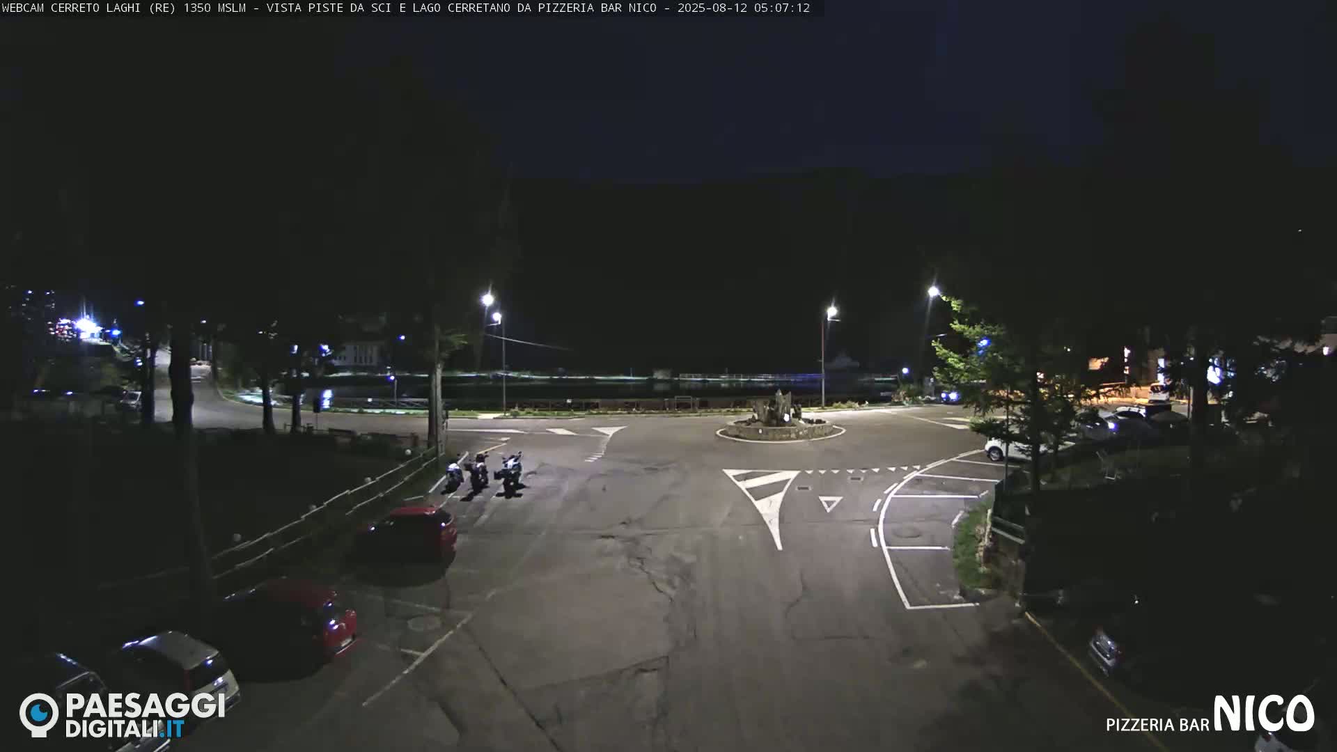 Cerreto Laghi Lake Ski Slopes & Lake's Square Live Cam  - Reggio Emilia, Emilia-Romagna, Italy
