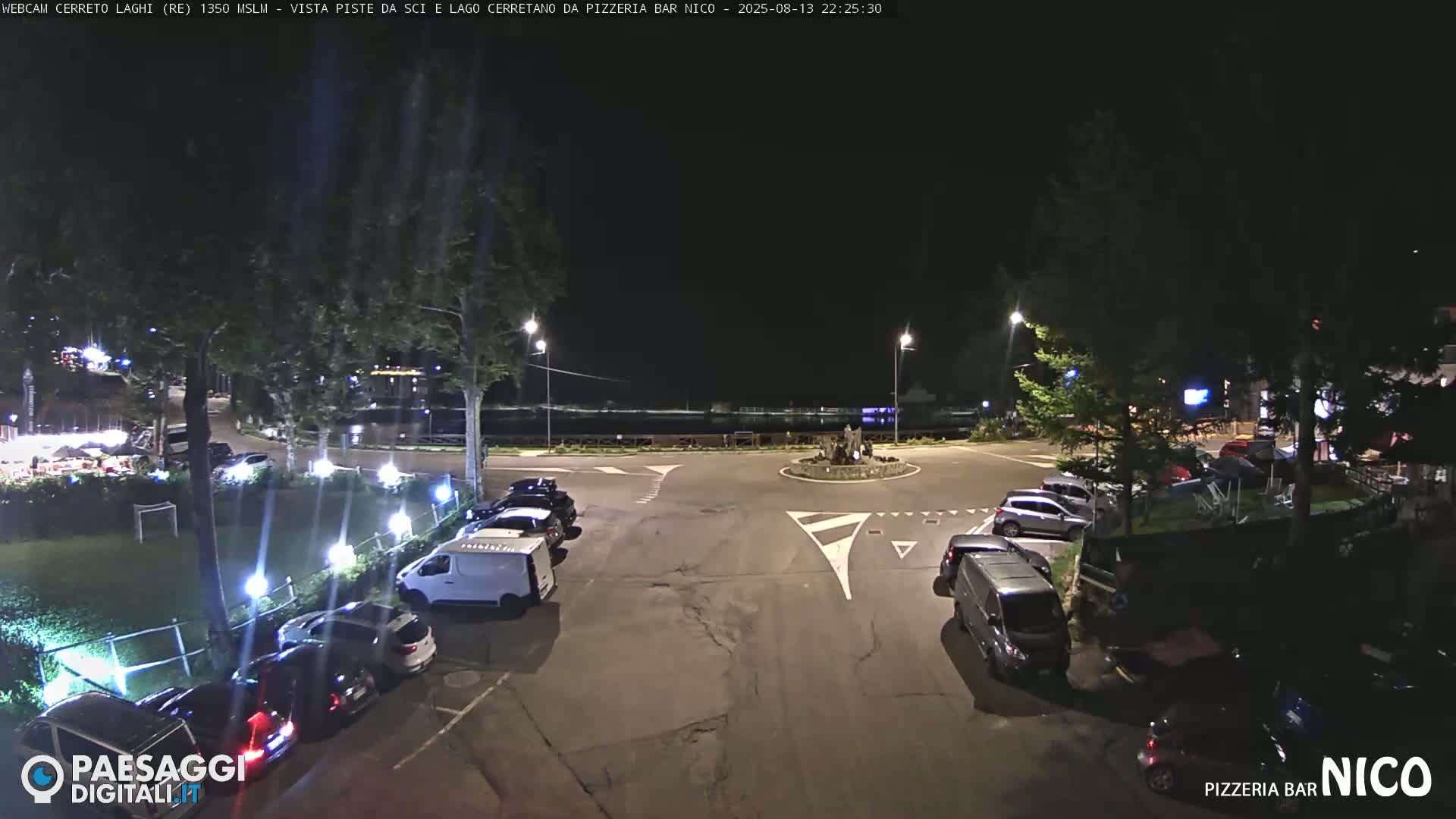 Cerreto Laghi Lake Ski Slopes & Lake's Square Live Cam  - Reggio Emilia, Emilia-Romagna, Italy