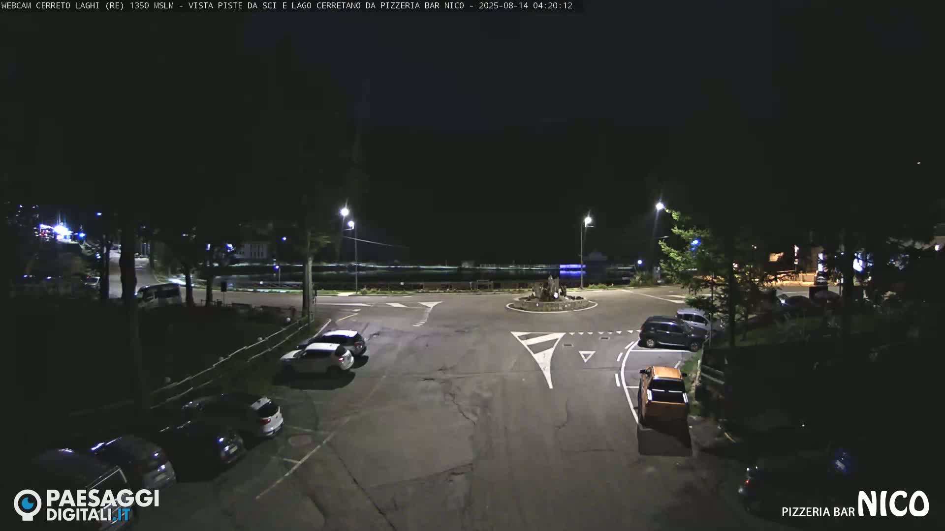 Cerreto Laghi Lake Ski Slopes & Lake's Square Live Cam  - Reggio Emilia, Emilia-Romagna, Italy